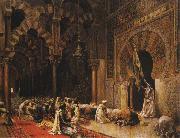 Edwin Lord Weeks Interior of the Mosque of Cordoba. France oil painting artist